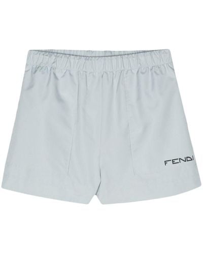Fendi Nylon Shorts - Blue