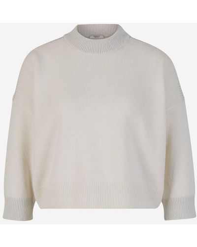 Peserico Metal Wool Sweater - White
