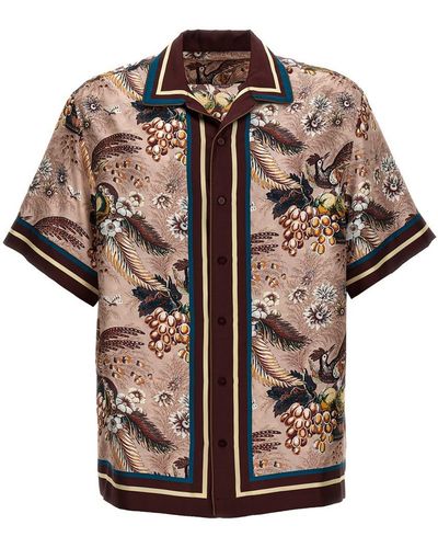 Etro Printed Silk Shirt Shirt, Blouse - Multicolour