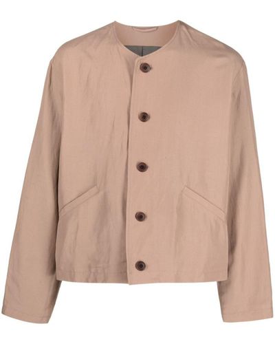 Lemaire Button-up Jacket - Natural