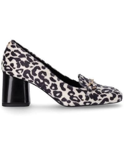 Love Moschino And Leopard Pump - Blue