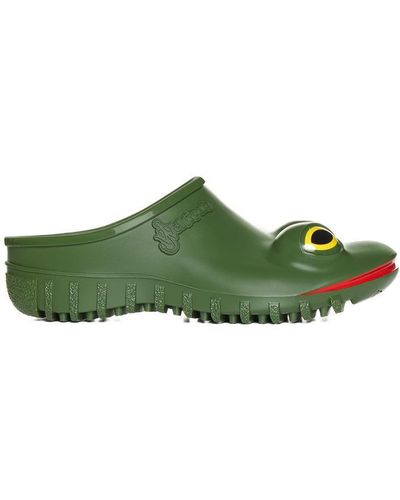 JW Anderson Frog Wellipets Rubber Clogs - Green