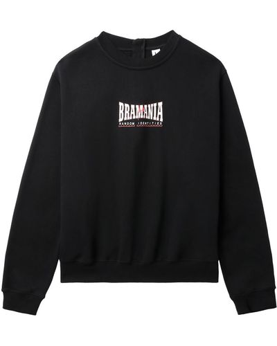 Random Identities Sweatshirt With Bramania Logo - Black