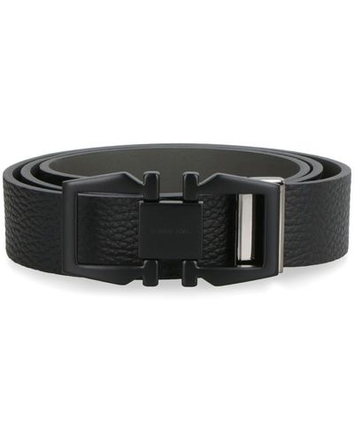 Ferragamo Leather Belt - Black