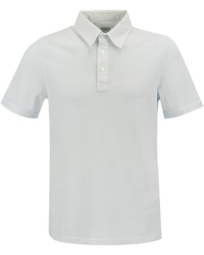 Fedeli Short-Sleeved Polo Shirt - White