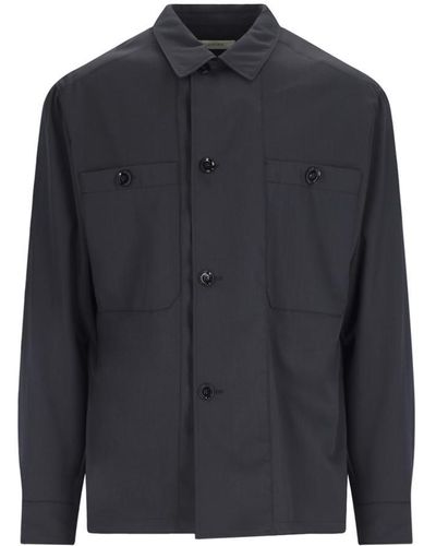 Lemaire 'military' Shirt - Blue