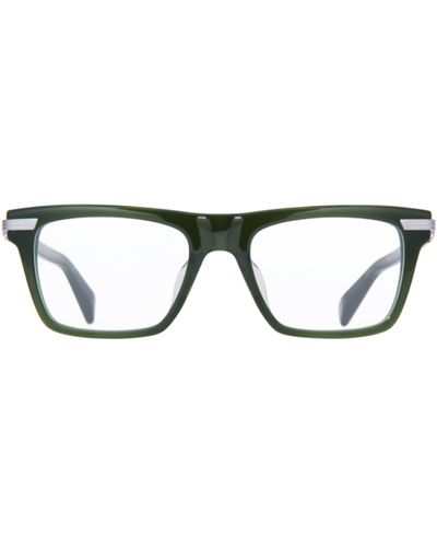 Balmain Sentinelle I Dark Olive & Black Palladium Eyeglasses Glasses