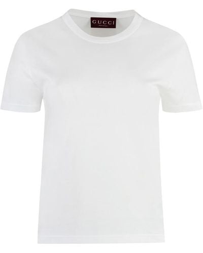Gucci Cotton Crew-neck T-shirt - White
