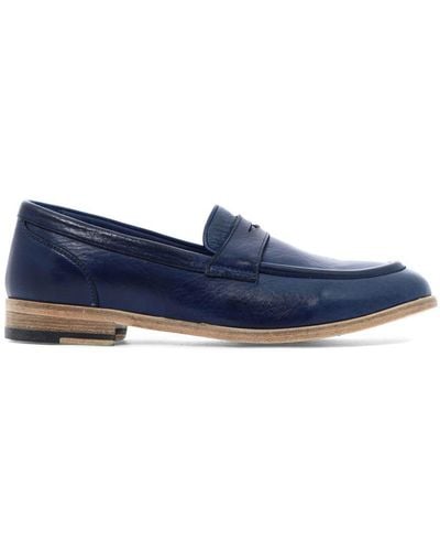 Sturlini Classic Leather Loafers - Blue