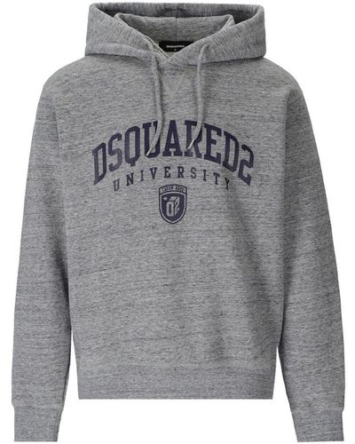 DSquared² Cool Fit Melange Gray Hoodie