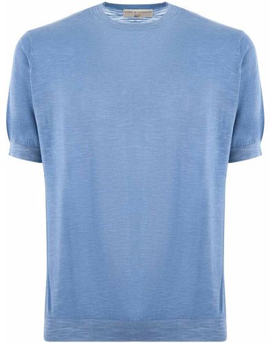 FILIPPO DE LAURENTIIS T-Shirts And Polos Clear - Blue