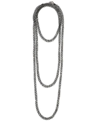 Brunello Cucinelli Precious Loops Necklace - Grey