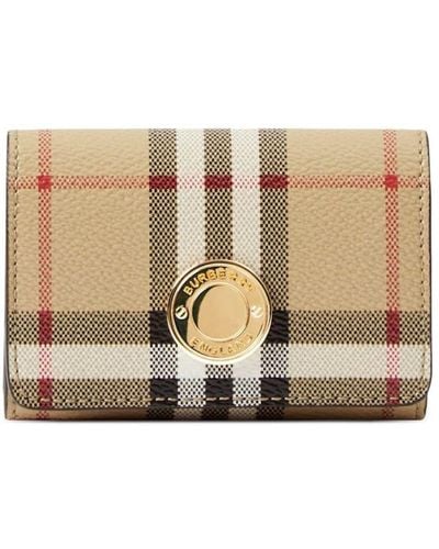 Burberry Wallets Beige - Natural