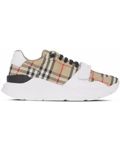 Burberry New Regis Trainers - Natural