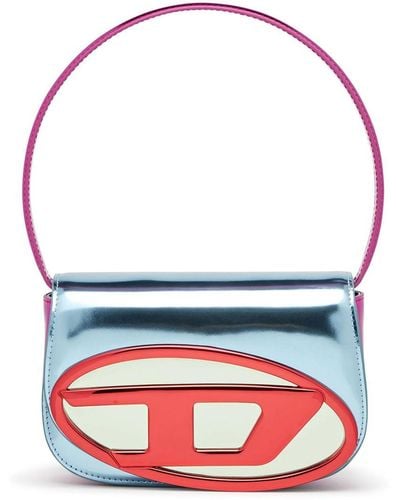 DIESEL 1dr-iconic Shoulder Bag In Mirror Leather - Multicolor