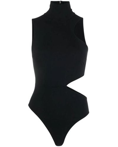Wolford High Neck Cut-Out Bodysuit - Black