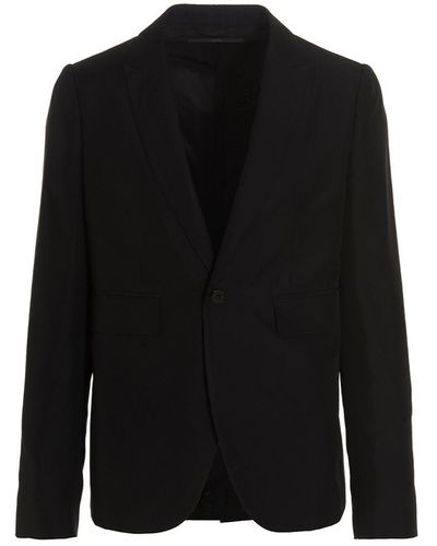 SAPIO 'jacquard' Blazer Jacket - Black