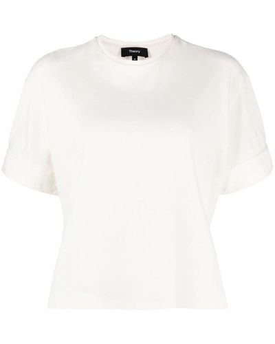 Theory Cmb Cuff Tshirt.st C Clothing - White