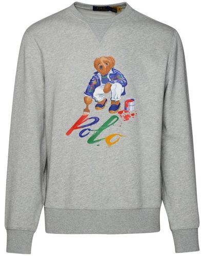 Polo Ralph Lauren Gray Cotton Blend Sweatshirt