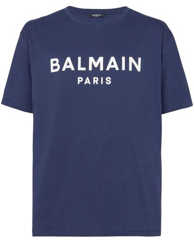 Balmain Printed T-Shirt - Blue