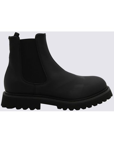 Premiata Leather Beatle Boots - Black