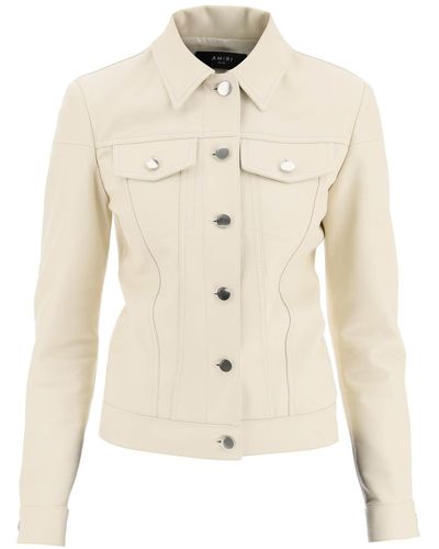Amiri Leather Jacket - Multicolour