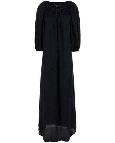 FEDERICA TOSI Off Shoulder Maxi Dress - Black