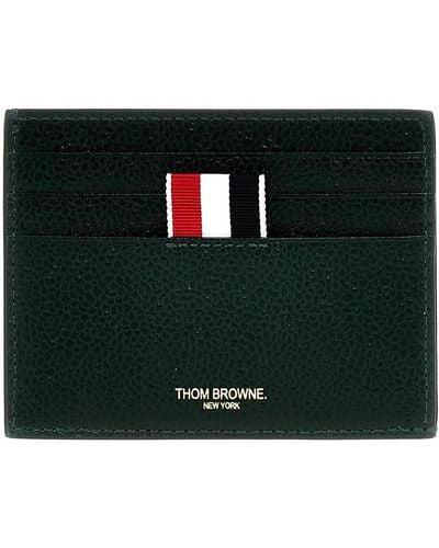 Thom Browne '4 Bar' Card Holder - Black