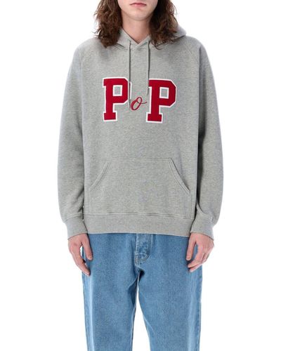 Pop Trading Co. Pop University P Hoodie - Grey