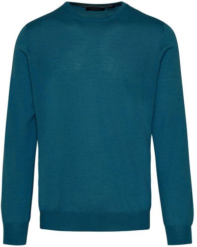 Gran Sasso Cashmere Blend Sweater - Blue