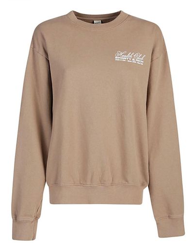 Sporty & Rich Made In Usa Cotton Sweatshirt - Natural