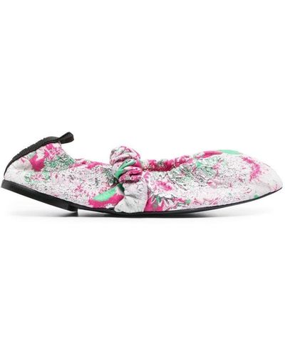 Pink Ganni Flats and flat shoes for Women | Lyst
