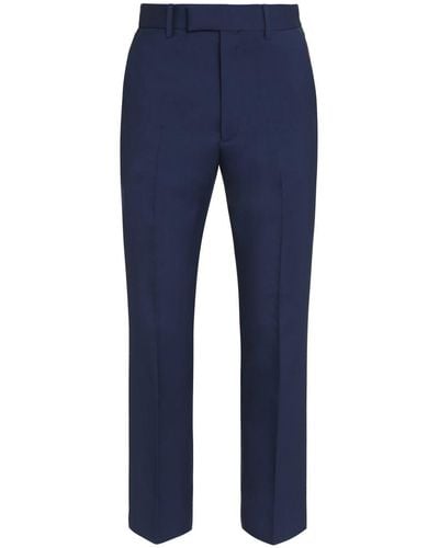 Gucci Wool Blend Trousers - Blue
