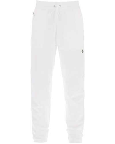 Moncler Genius Tapered Cotton Sweatpants - White