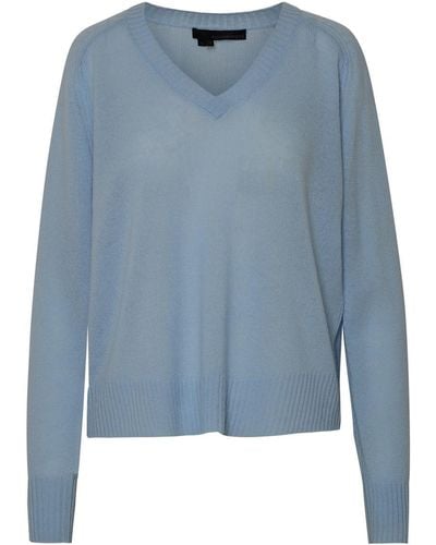 360cashmere Light Blue Cashmere 'erin' Sweater