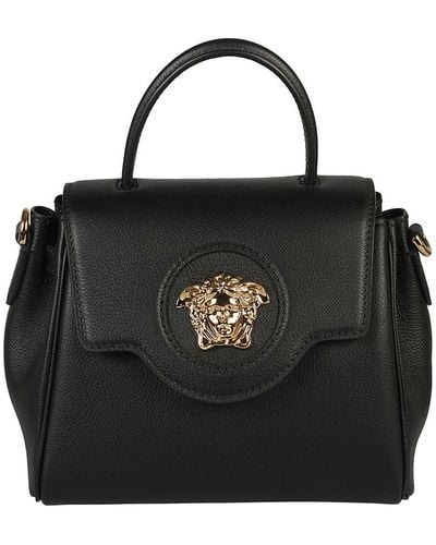 Versace La Medusa Small Handbag - Black