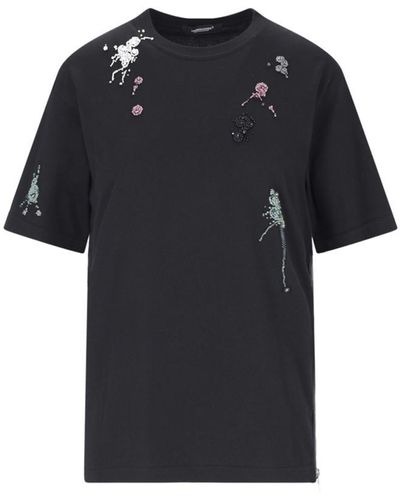Undercover Embroidery Detail T-shirt - Black