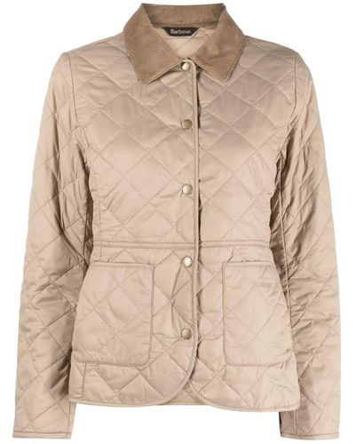 Barbour Deveron Quilted Jacket - Natural