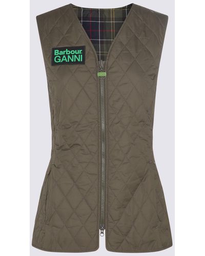 BARBOUR X GANNI Dark Green Casual Jacket