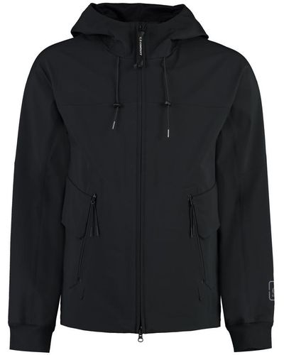 C.P. Company Technical Fabric Hooded Jacket - Black