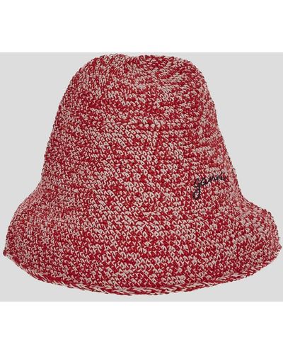 Ganni Hats - Red