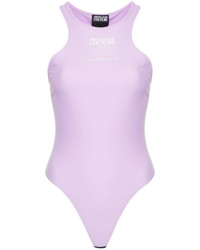 Versace Warranty Logo Bodysuit - Purple