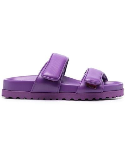 Gia Borghini X Pernille Teisbaek Double-strap Slides - Purple