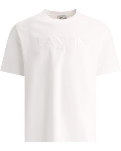 Lanvin T-shirt With Embroidered Logo - White