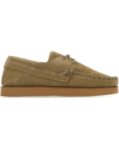 Isabel Marant Mud Suede Lace-up Shoes - Green