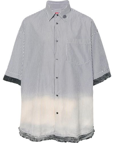 DIESEL S-Trax Cotton Shirt - Gray