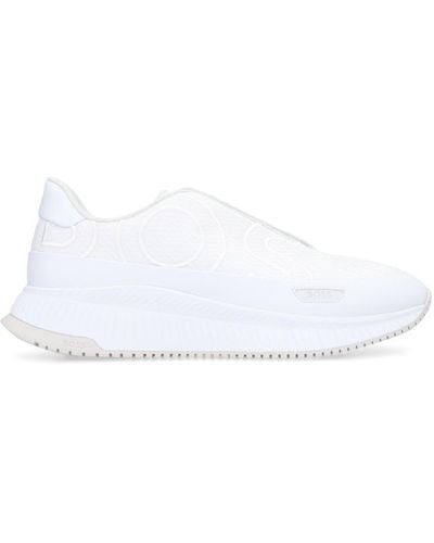 BOSS Fabric Low-Top Trainers - White