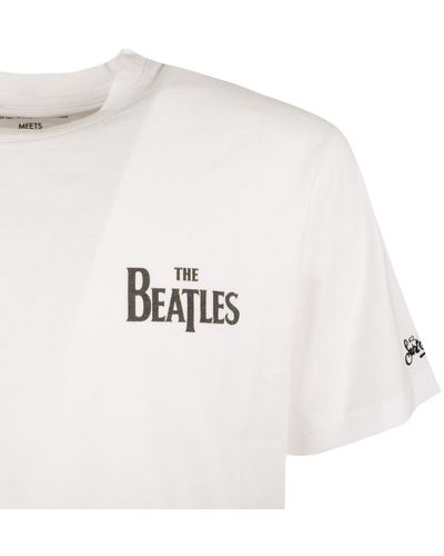 Saint Barth T-Shirt With The Beatles Special Edition Print - White