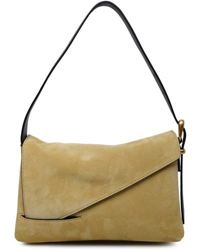 Wandler Oscar Baguette Sand Calf Leather Bag - Metallic