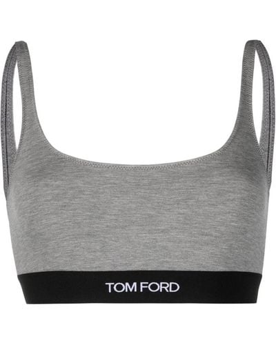 Tom Ford Logo Bralette - Gray